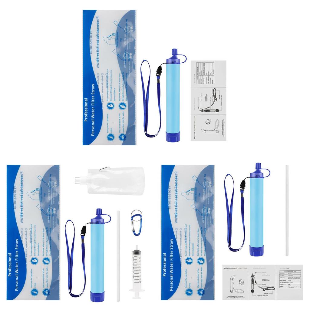 Portable Outdoor Water Filter With Technology For Emergency Survival And Camping Use