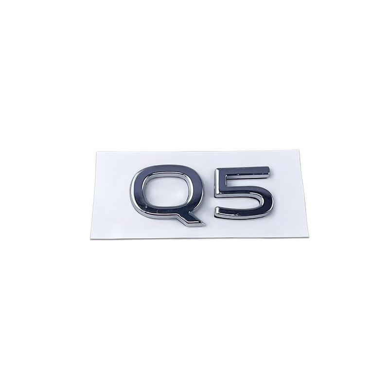 New Metal Car Trunk Emblem Rear Badge for new Q3 Q5 Q6 Q7 Q8 Letter Stickers Body Side Decal Refitting Decoration Accessories