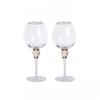 Luxury Crystal Wine Glasses Set - Diamond-Trimmed Gold Rim Stemware for Champagne, Cocktails & Elegant Home Bar Decor