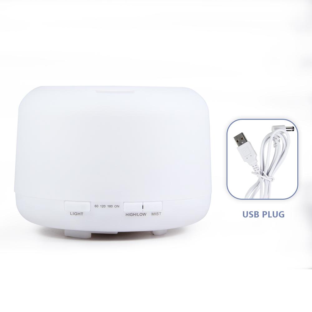 500ml Essential Oil Diffuser Timing Function Aroma Diffuser Ultrasonic Air Humidifier with Remote Control for Home Office