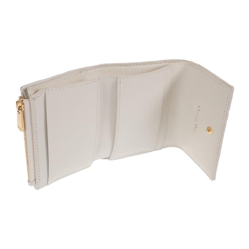 Dior  S5175UNID_M030 Tri-fold wallet white Calfskin Women