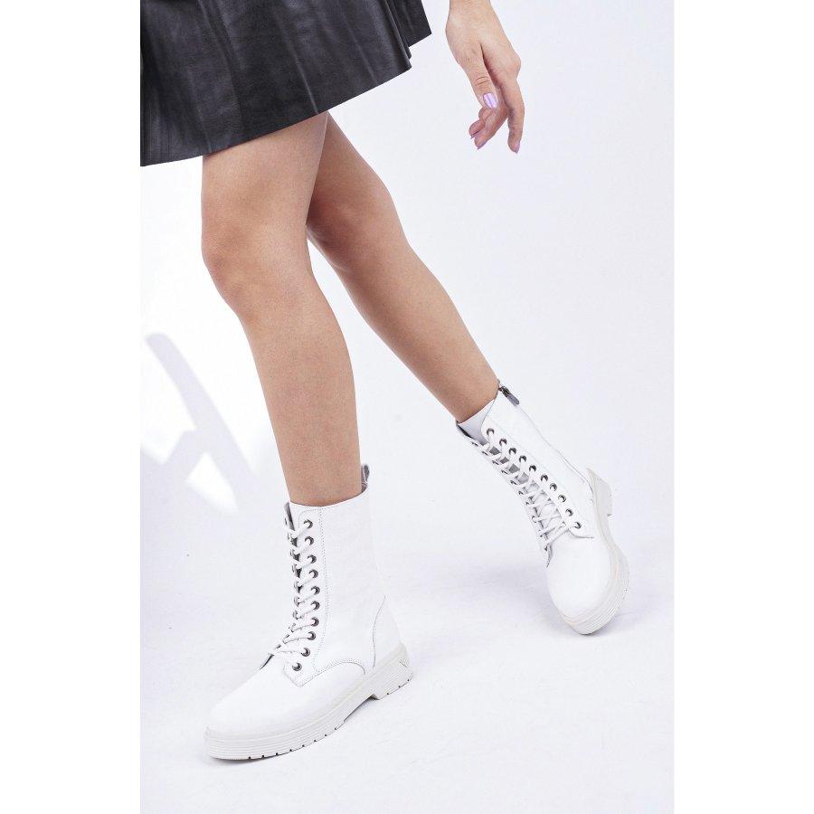 Women's Genuine Leather Thick Outsole Winter Boots