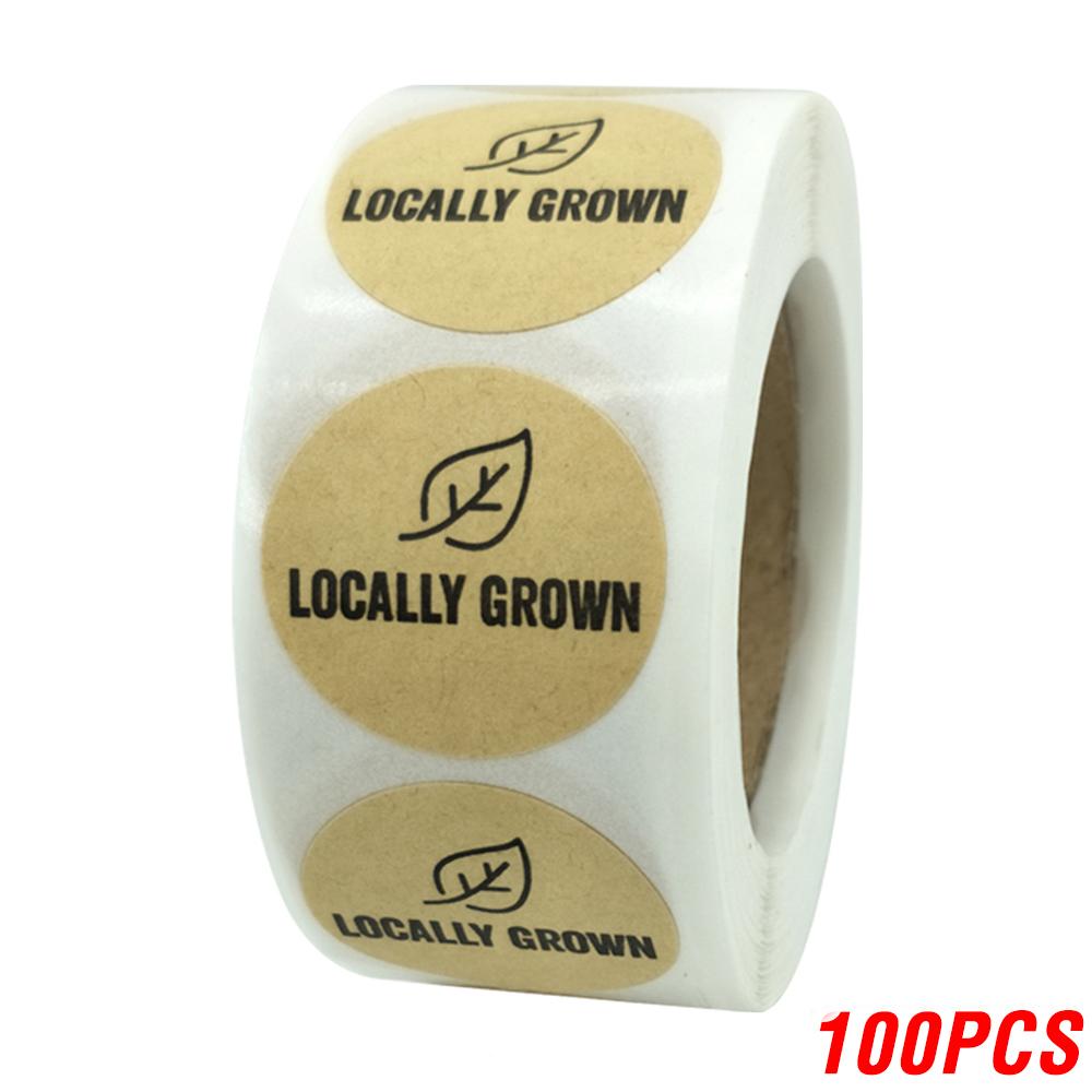 

100-500pcs Kraft Paper Homemade Stickers With Love Scrapbook Stickers Envelope And Packaging Stamps Handmade Stationery Labels