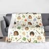 Aang Glider Pattern Blanket Fleece Summer Air Conditioning Avatars Anime Airbenders Multi-function Throw Blankets for Bedding