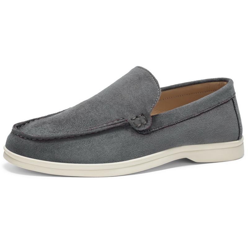 Men's Faux Suede Loafers Spring Autumn Office Outdoor Driving Casual Single Shoes Comfy Slip-on Walking Shoes Large Size 39-47