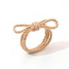 Set of 10 Farmhouse Braided Linen Rope Bowknot Napkin Rings Handmade Napkin Holders For Wedding Parties Banquets Decors