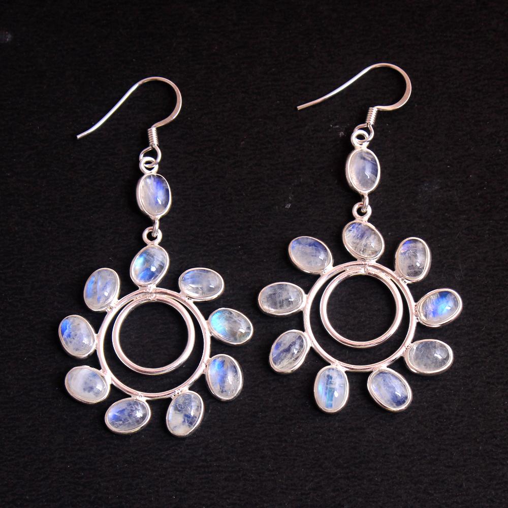 Silver Earring, Gemstone Jewelry, Silver Charm Earring, Handmade Jewelry, Women Earring