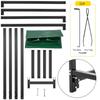 Firewood Log Rack, 8ft Firewood Rack Outdoor, Black Firewood Rack stand, Steel Outdoor Wood Rack, Firewood Log Holder with Load Capacity 1300lbs,
