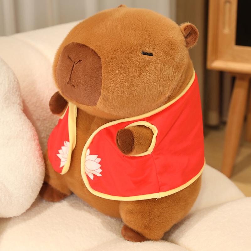 

Очаровательная плюшевая игрушка капибара Нечжа - плюшевая кукла для сна, подарок для девочек 23cm Sitting