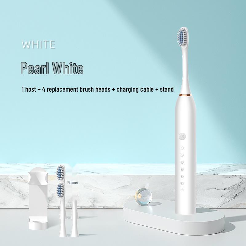 Enhanced Rechargeable Electric Toothbrush: Six-Speed Adult Couple Set with Travel-Friendly Soft Bristle Design