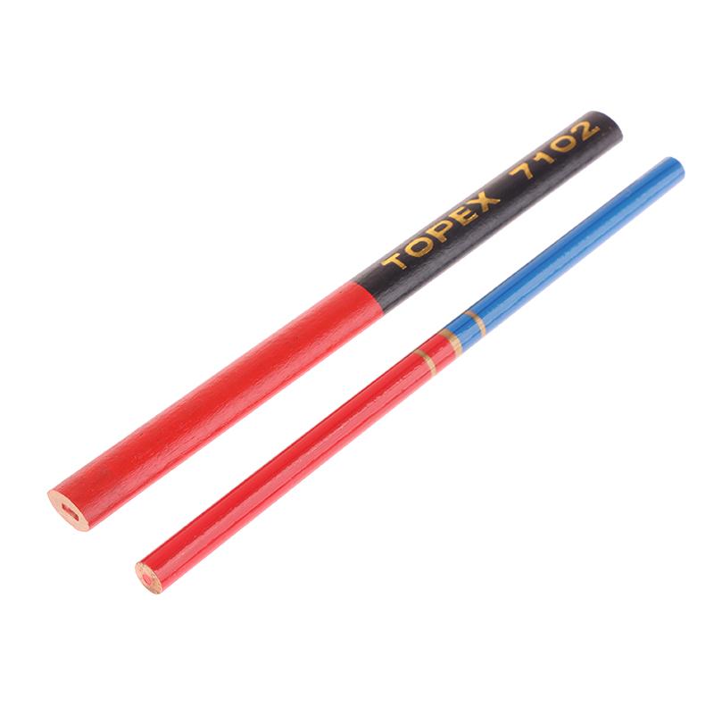 12Pcs Double Ended Colored Wooden Pencils Pre-Sharpened Red And Blue Pencils Checking Pencils For Checking Map Coloring
