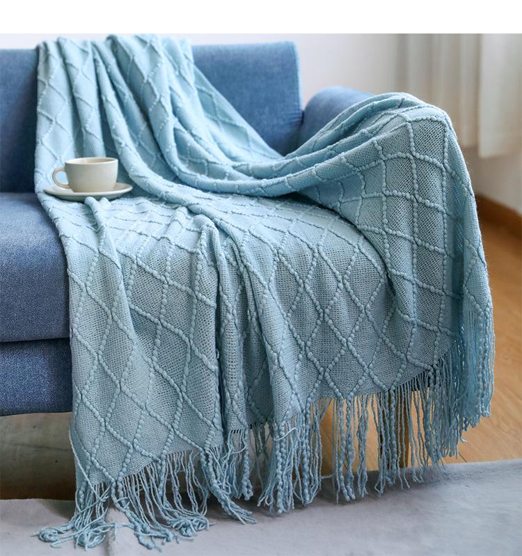 Nordic Knitted Throw Thread Blankets On the Bed Sofa Throw Travel TV Nap Blankets Soft Towel Bed Plaid Tapestry
