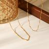 Handmade chain jewelry necklace for women, unique versatile clavicle chain, light luxury niche titanium steel neck ornament