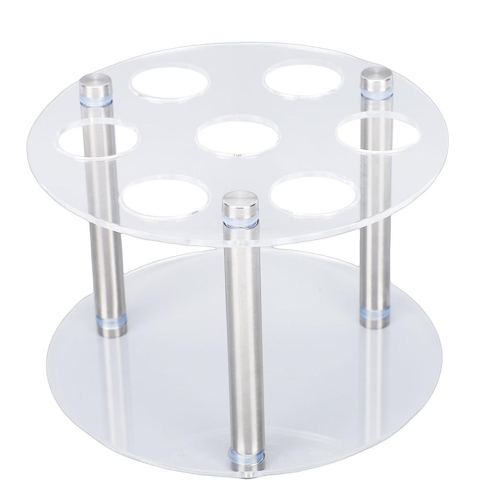 Flavor Water Bottle Storage Rack Fit for Cirkul Round Acrylic 7 Cartridge Tubes Storage Stand Holder