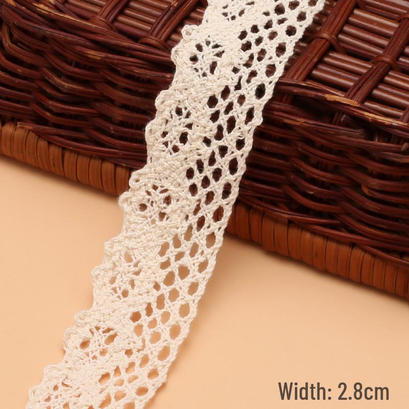 Cotton Knitted Lace Trim for DIY Crafts and Home Decor