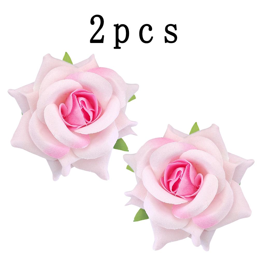 

Hair clips with pink flower decoration, brooch and double-purpose hair clips, hair clips with texture, multi-purpose accessories