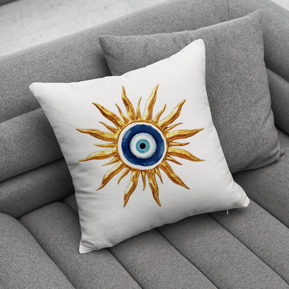 LLucky Blue Evil Eye Pillow Case Pillowcase Home Sofa Cushions Car Cushions Pillowcover Office Pillowshell Pillow