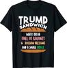 Maglietta Unisex Divertente Politica Anti-Trump Sandwich di Trump