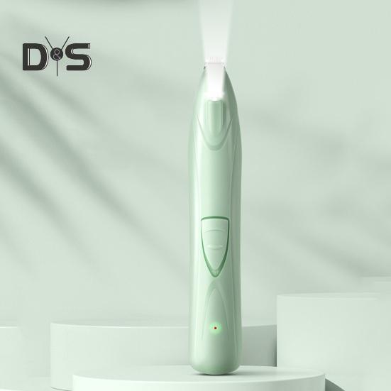 Electric Pet Hair Trimmer USB Rechargeable Dog Clipper with LED Light Quiet Pet Claw Trimmer for Cats Dogs Paws Face Ears