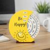 Wooden Material Perpetual Calendar Manual Rotating Manual Rotating Calendar  Home Decoration