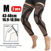 1/2Pcs Copper Long Knitted Compression Knee Braces Full Leg Sleeves For Men Women Support Exercise Pain Relief
