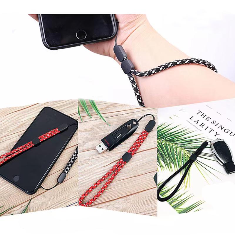 10 Pc Woven Thick Lanyard Adjustable Phone LanyardS Keychain for Walkie-talkie Flash Drive Bluetooth Anti-loss Wristband
