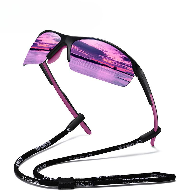 Поляризованные солнцезащитные очки Новые очки Полурамка Спортивные солнцезащитные очки на открытом воздухе Велосипедные солнцезащитные очки