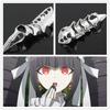 Danganronpa Fingerknochenring Dangan Ronpa Gothic Celestia Ludenberg Punk Fingerringe Klassische Halloween Cosplay Requisiten