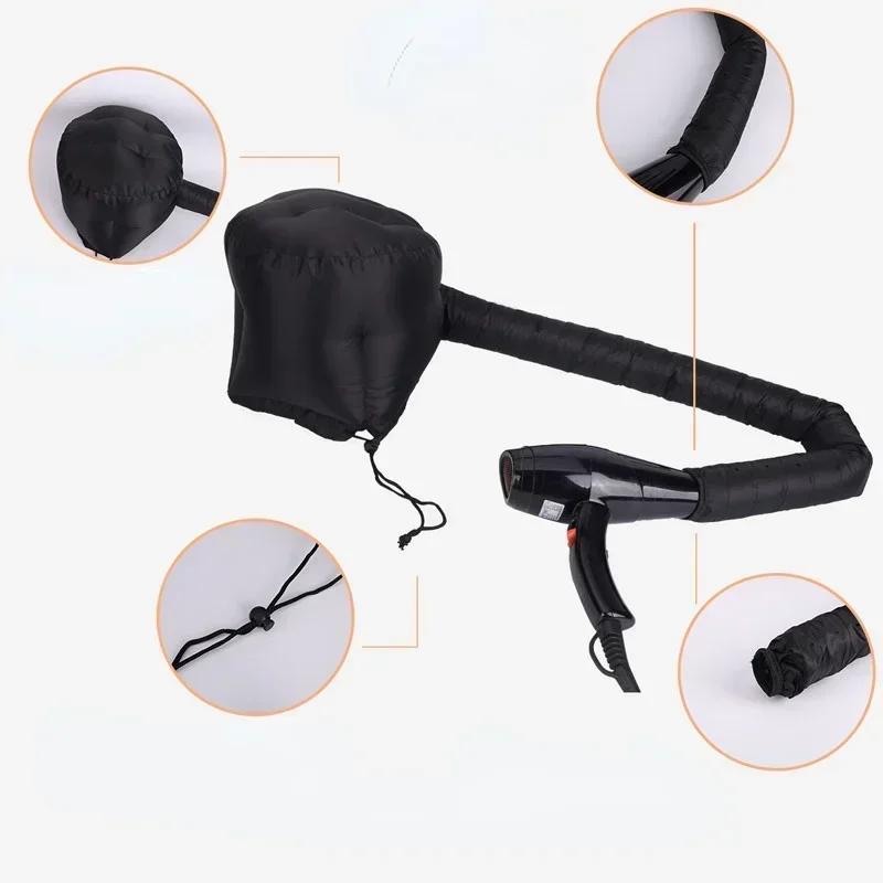 2PCSHair Bonnet Portable Dryer Cap Steamer Quick Dry Baked Oil Care Diffuser Drying Hairdressing Tools Hair Cap Shower Cap Women