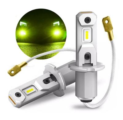 Super Bright H3 LED Fog Light 24V Dual Use (10V-60V) Car ~ Truck Fog (Lemon Green Yellow)
