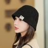 Hats for Women Autumn and Winter Basin Hat Knitted Wool Hat Fisherman Hat Warmth and Thickened Face Showing Small Pullover Hat Head Hat