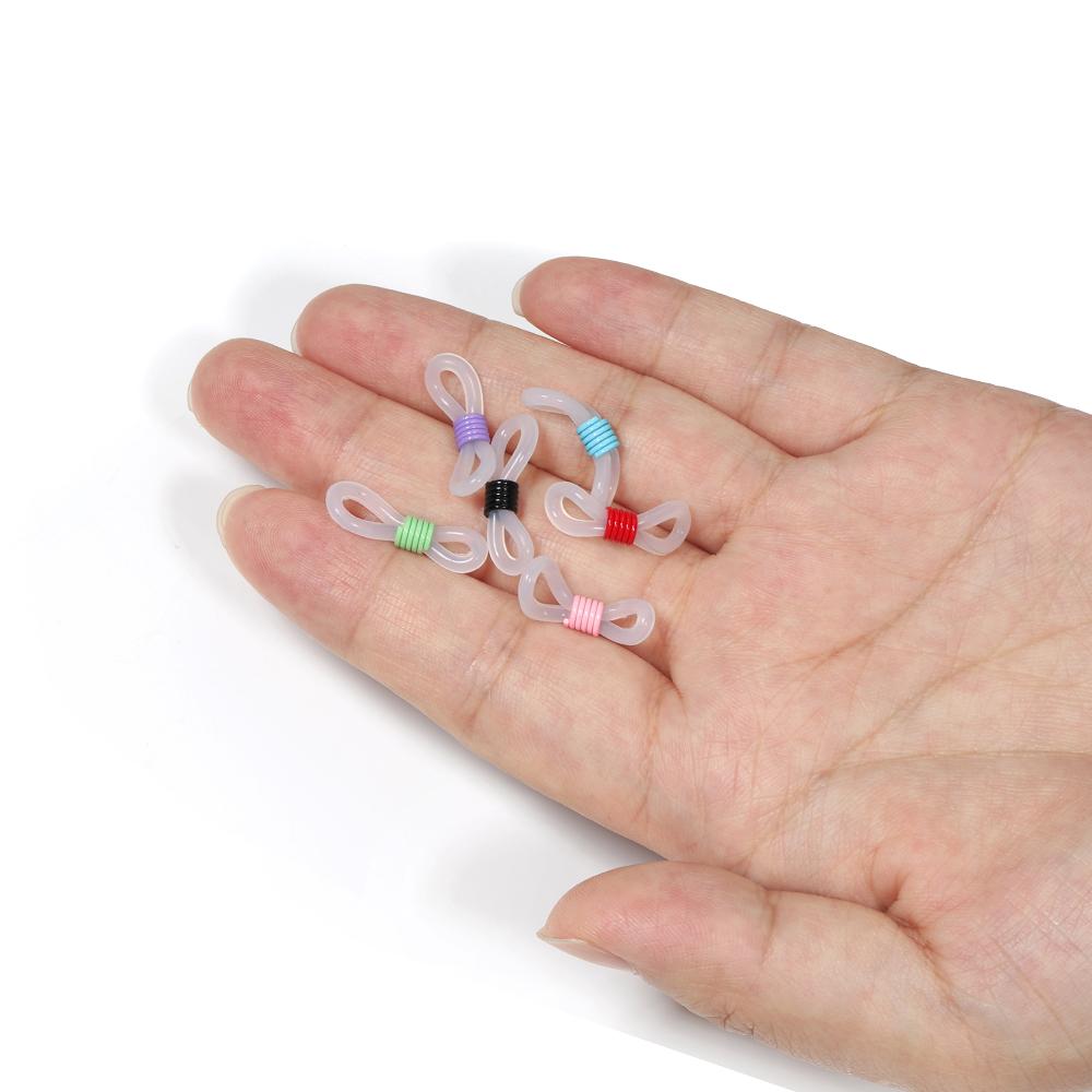 50pcs Eyeglasses Chain Rubber Connector Spectacle Frame Connector Retainer for Sunglasses Holder Chain Necklace Accessories