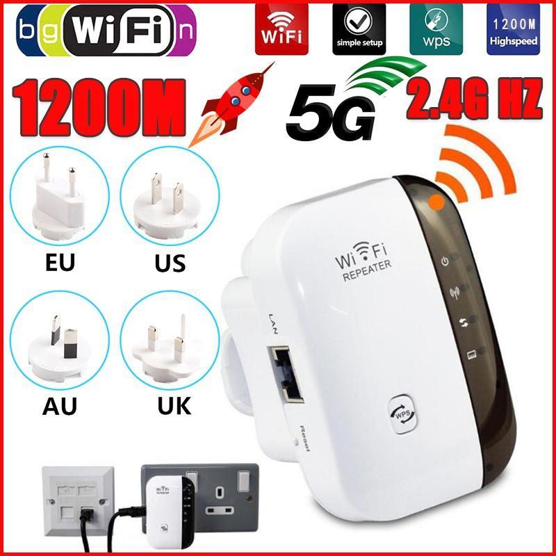 WiFi Extender Усилитель сигнала до 2640 квадратных футов Последнее поколение ретранслятора беспроводного интернета
