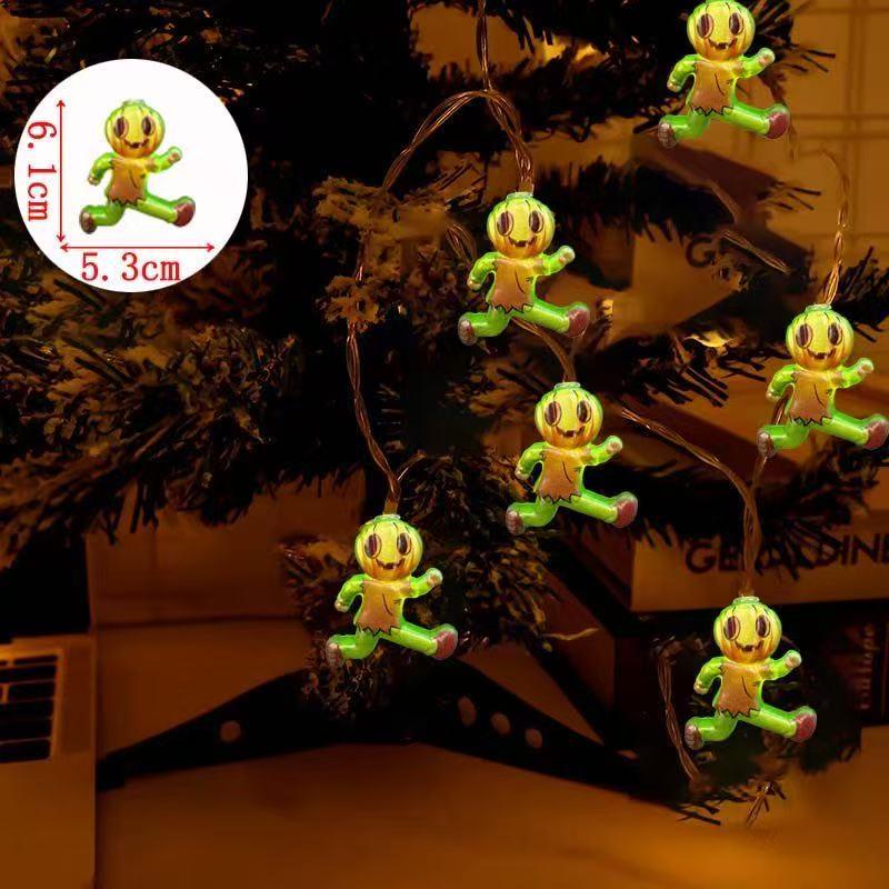 Halloween Pumpkin Ghost LED String Lights for Holiday Decor