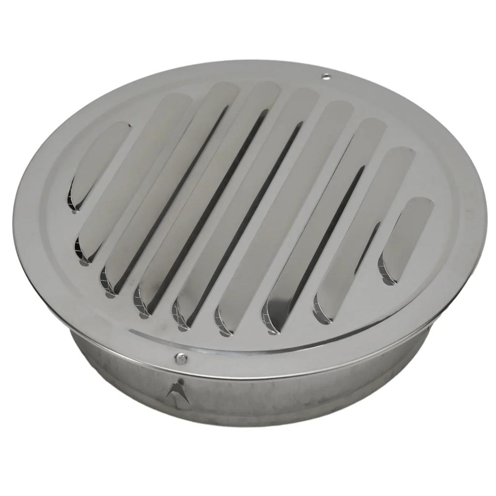 Griglia di Ventilazione Rotonda in Acciaio Inossidabile 70-300mm Strumento di Ventilazione per Condotti a Muro Esterno Copertura Antivento per Parete Esterna Ventilatore di Scarico