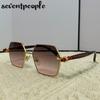 Vintage Small Hexagon Sunglasses Women Men  Luxury Brand Classic Metal Frame Polygon Eyewear UV400 Protection Outdoor Shades