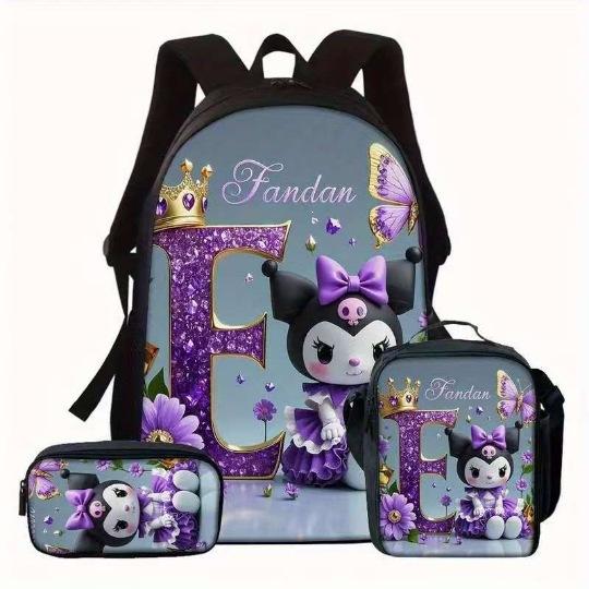Stitch Backpack for Kids Students Large Capacity Lightweight Cartoon School Bag