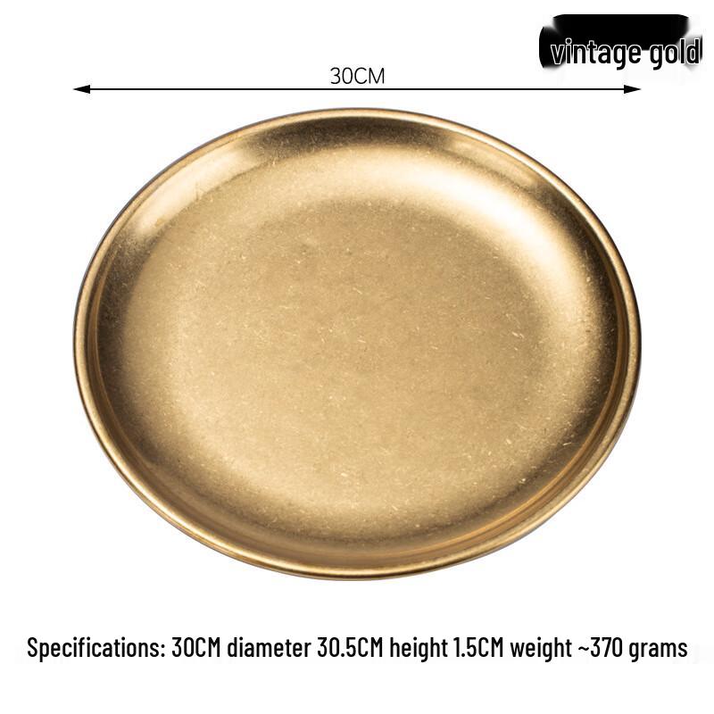 

ZISIZ Extra Thick Round Serving Plate