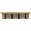 Wall Mounted Nightstand Sonoma Oak 40 x 10.5 x 10.5 cm