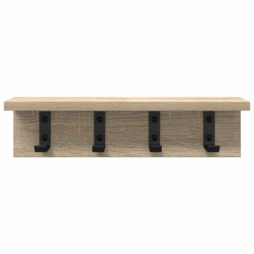 Wall Mounted Nightstand Sonoma Oak 40 x 10.5 x 10.5 cm