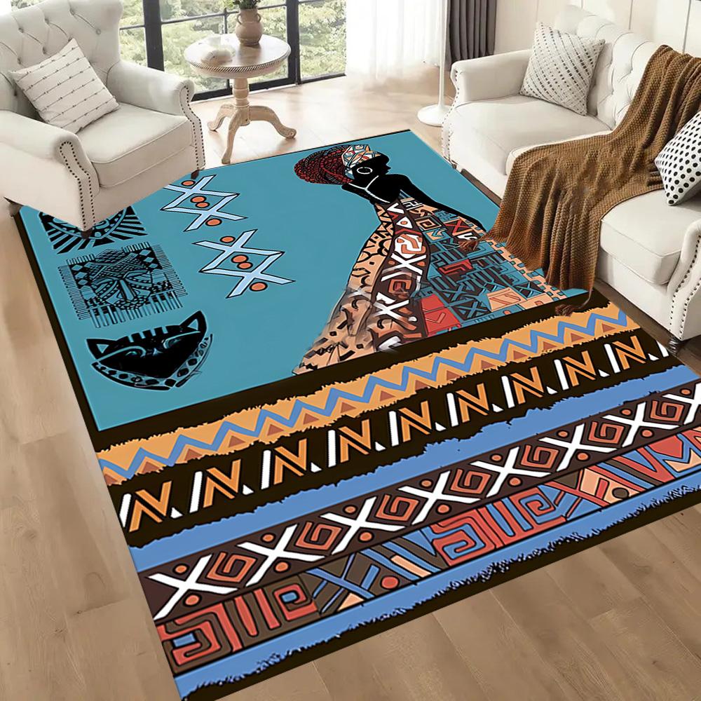 African Cultural Heritage Floor Mats for Living Room, Bedroom and Room Decoration Are Suitable for Gifts.