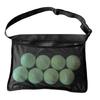 Tennis Ball Holder Adjustable Mesh Bag Waist Pouch Tennis Balls Carrying Bag