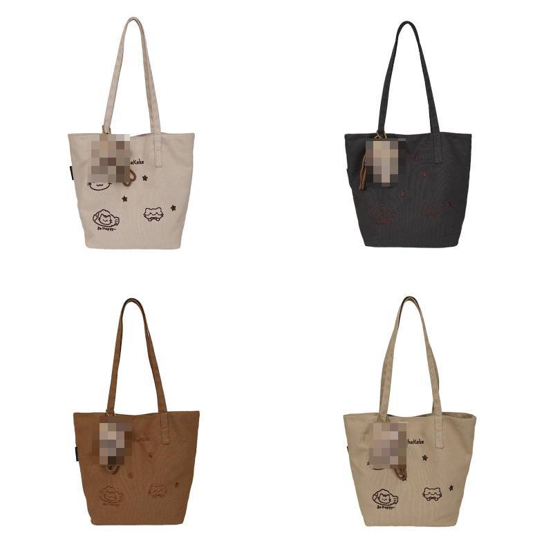 Canvas Bag For Women Large Capacity Casual Travel With Zipper Closure For Daily Use