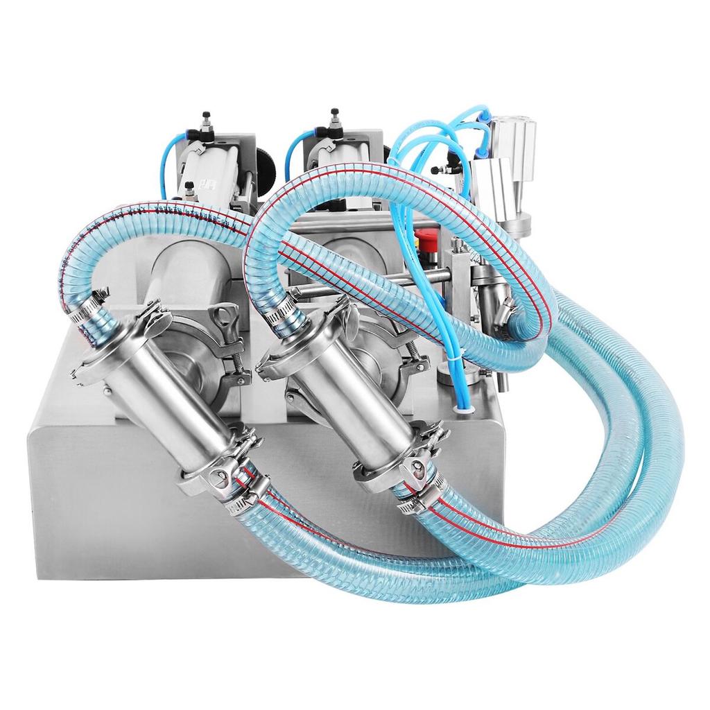 100–1000 ml pneumatische Flüssigkeitsfüllmaschine, zwei Düsen, Flaschenfüller für Flüssigkeit, Saftfüller für Flüssigkeit