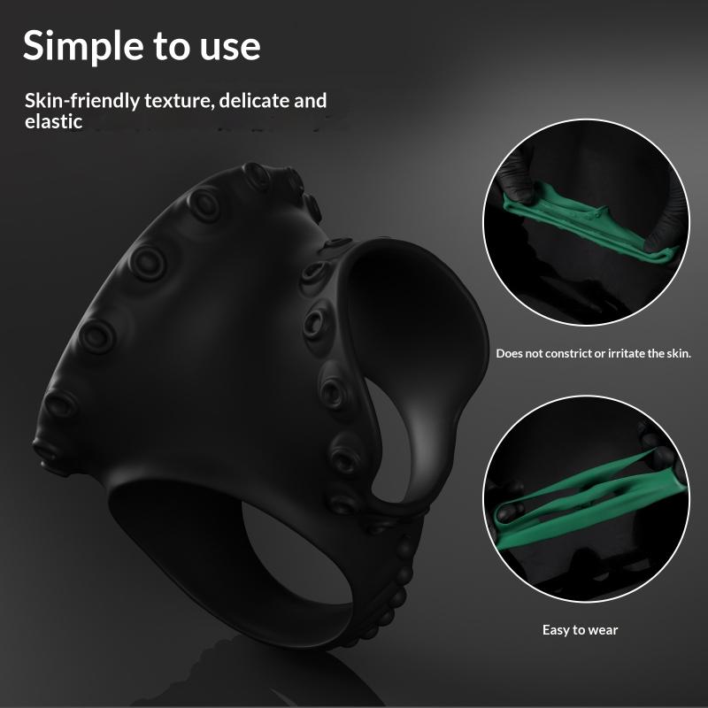 Silicone Retardant Penis Ring Strong Erection For Man Testicle Sleeve Restraint Adult Toys Cock And Ball Ring Soft Dick Lock