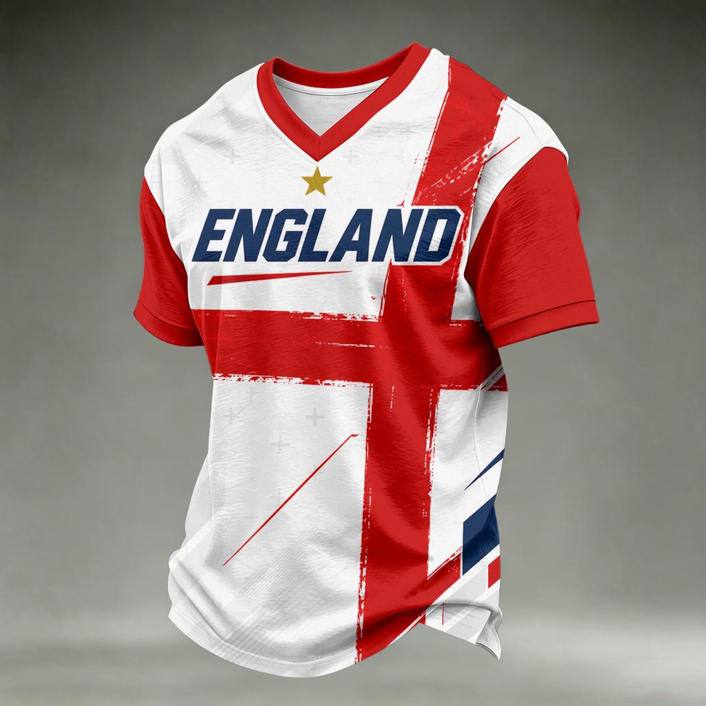 Men's and Boys' Printed Soccer Fan Support T-Shirt for Day and Casual Wear