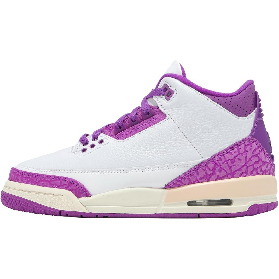 (GS) Air Jordan 3 Retro  Vivid Purple  Kids  HQ0784-100 EU 37.5