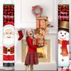 Nutcracker Soldier Banner Christmas Door Curtain Merry Christmas Decoration for Home 2025 Xmas Navidad Natal New Year Gifts