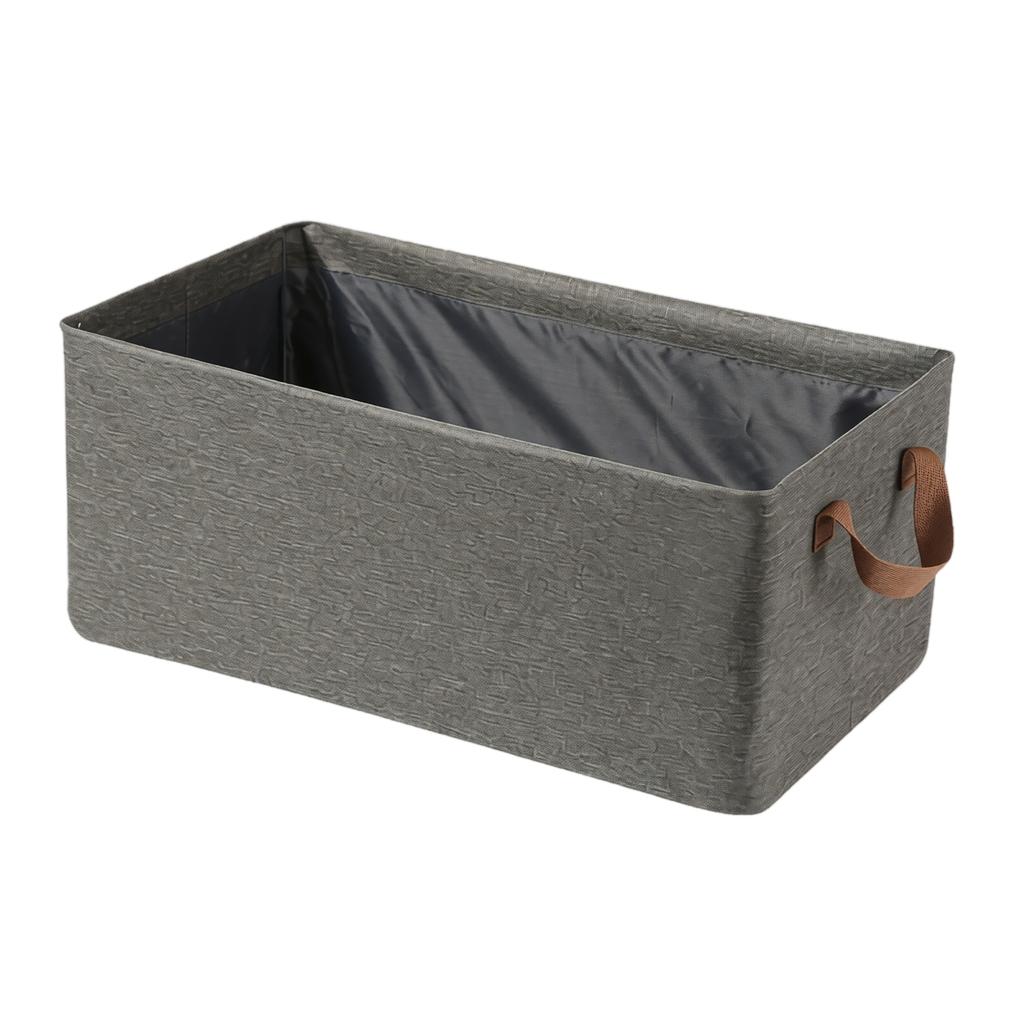 Cationic Fabric Foldable Storage Box with Handles Collapsible Drawer Organizer for Home Closet Shelf and Office Use