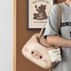 Cute Toast Kitten Bag Women's 2025 New Niche Design Handbag Versatile Shoulder Messenger Bag